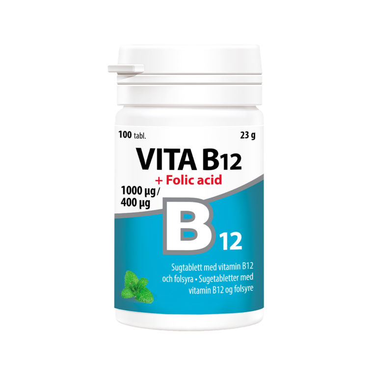 Vita B12 + Folsyra 1 Mg / 400 µg - Vitabalans Oy