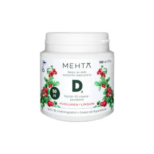 Mehtä Vitamin-D 50 µg Lingon