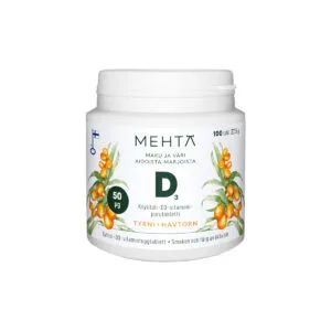 Mehtä Vitamin-D 50 µg Havtorn